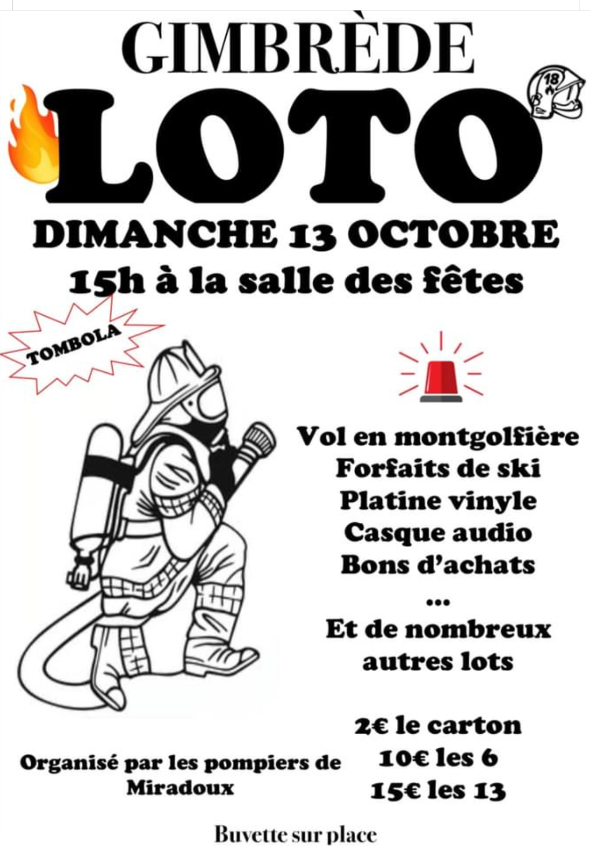 LOTO POMPIERS